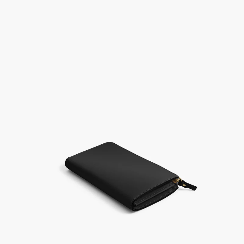 back LEATHER WALLET nappa leather black gold grey small accessory lo and sons.jpg